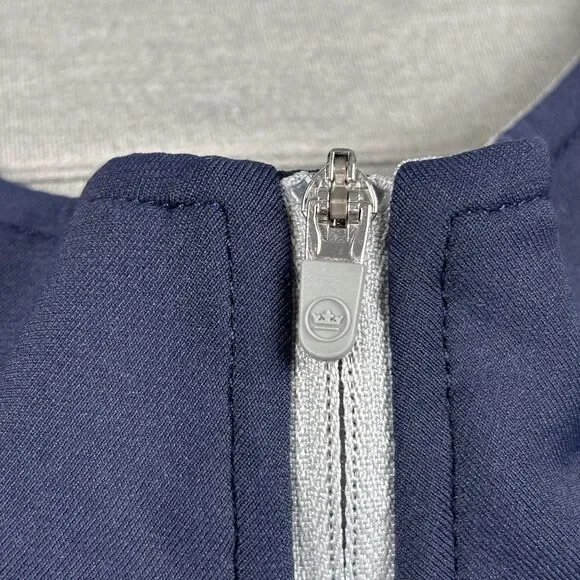 Peter Millar Perth Performance 1/4 Zip Pullover Navy Mens XL Golf Stretch Logo - Picture 4 of 11